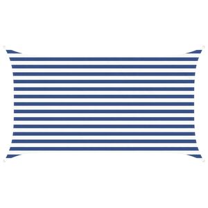 vidaXL Solskygge seil Bl&aring; og hvit 3,5 x 2 m 100% polyester Oxford