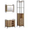 vidaXL Baderomsskapsett 3 stk. Artisan eik 40 x 36 x 200,5 cm