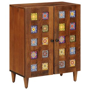 vidaXL Serviesskap Valn&oslash;tt 60 x 33 x 75 cm Massiv mango tre