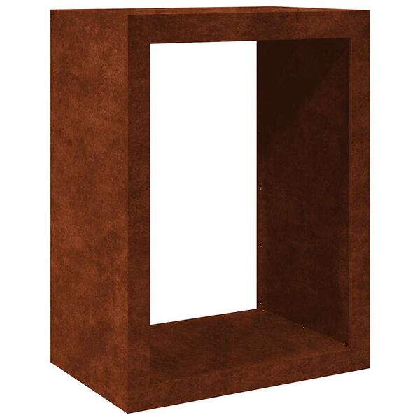 vidaXL Vedstativ 60x40x80 cm oksidert st&aring;l