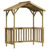 vidaXL Grillskur 163,5x93x210 cm impregnert furu