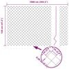 vidaXL Gjerdep&aring;le Gr&aring; 10 x 1,2 m (60 x 60 mm netting) St&aring;l og PVC