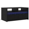 vidaXL Kaffebord Svart Eik 90 x 50 x 45 cm Konstruert tre