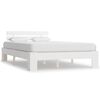 vidaXL Sengeramme hvit heltre furu 120x200 cm
