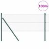 vidaXL Gjerdep&aring;le gr&oslash;nn 100 x 0,6 m (13 mm nett) St&aring;l og PVC