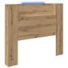 vidaXL Hodegavl Artisan Eik 120 x 15 x 103,5 cm Konstruert tre