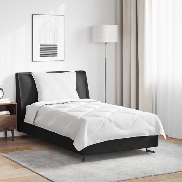 vidaXL Helårs Duvet med pute 2 pcs Hvit Mikrofiber