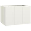 vidaXL Plantekasse hvit 120x80x80 cm st&aring;l