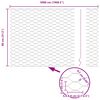 vidaXL Gjerdep&aring;le gr&oslash;nn 50 x 0,8 m (36 mm mesh) St&aring;l og PVC