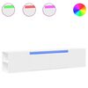 vidaXL Vegghengt TV-benk med LED hvit 180x31x39,5 cm