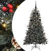 vidaXL Kunstig juletre med 150 LED gr&oslash;nn 150 cm PVC og plast og st&aring;l