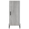 vidaXL Highboard gr&aring; sonoma 34,5x34x180 cm konstruert tre