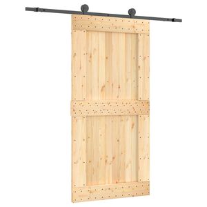 vidaXL Skyved&oslash;r 100 x 210 cm Massiv Furu Tre (Ubehandlet)