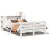 vidaXL Sengeramme uten madrass hvit 150x200 cm heltre furu