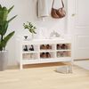 vidaXL Gangbenk hvit 110x40x60 cm heltre furu