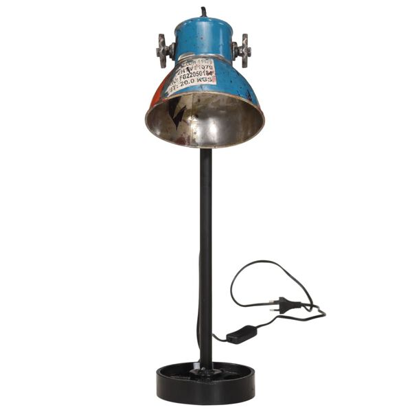 vidaXL Skrivebordslampe 25 W flerfarget 15x15x55 cm E27