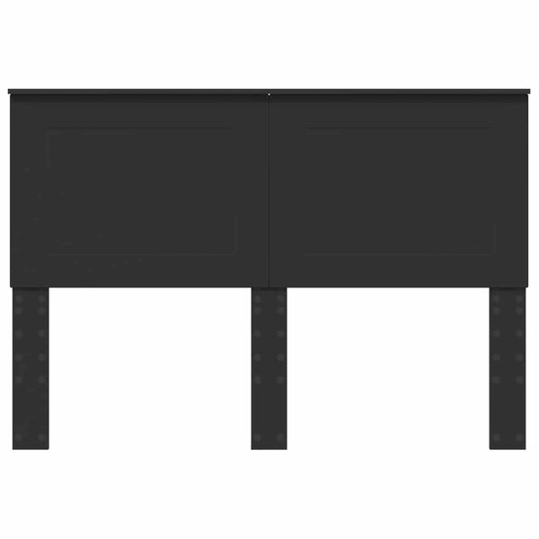 vidaXL Hodegavl Svart Eik 160 cm Konstruert tre