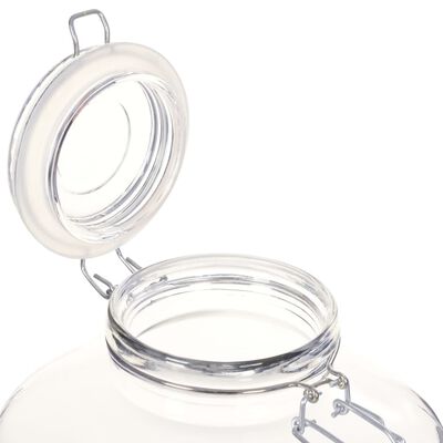 vidaXL Syltetøyglass med lokk 12 stk 5 L