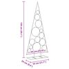 vidaXL Juletre til dekorasjon metall svart 150 cm