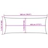 vidaXL Solseil 160 g/m&sup2; r&oslash;d 2x5 m HDPE