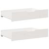 vidaXL Sengeskuffer 2 stk hvit 80x55x17 cm heltre furu