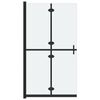 vidaXL Sammenleggbar dusjvegg med frostet ESG-glass 80x190 cm