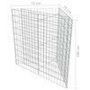 vidaXL Gabion høybed galvanisert stål 75x75x100 cm