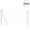 vidaXL Gjerdep&aring;le s&oslash;lv 25 x 1,2 m (60 x 60 mm mesh) St&aring;l