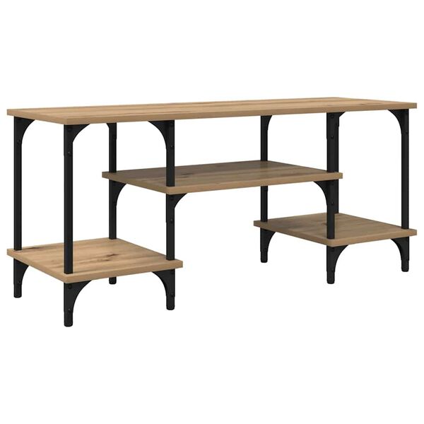 vidaXL TV-skap Artisan Eik 102 x 35 x 45,5 cm Ingeni&oslash;rtre og jern