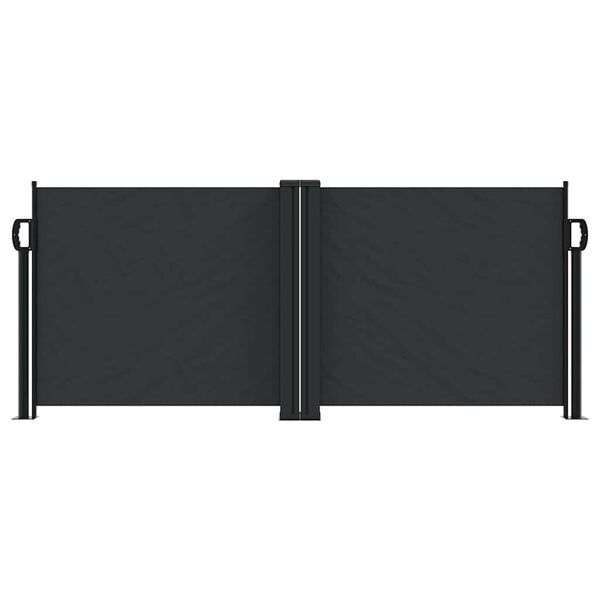 vidaXL Uttrekkbar sidemarkise 100x600 cm svart