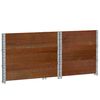 vidaXL Pallekarmer 3 stk brun 80x60 cm heltre furu
