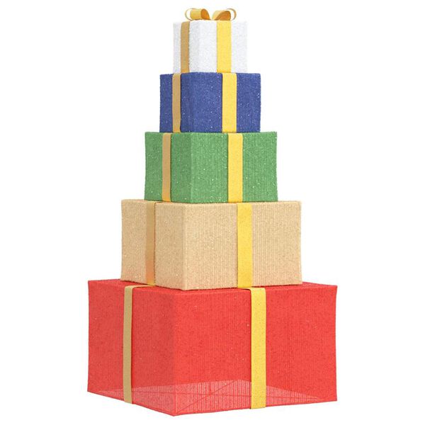 vidaXL Julepynt gaveeske 250 LED varm hvit