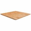 vidaXL Firkantet bordplate lysebrun 90x90x2,5 cm behandlet heltre eik