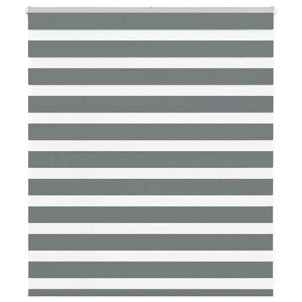 vidaXL Sebragardin m&oslash;rkegr&aring; 135x100 cm stoff bredde 130,9 cm polyester