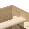 vidaXL Sengeramme uten madrass artisan eik 160x200 cm konstruert tre