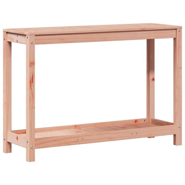 vidaXL Pottebord med hylle 108x35x75 cm heltre furu