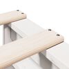 vidaXL Seng med bokhylle uten madrass hvit 180x200 cm heltre furu