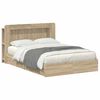 vidaXL Sengeramme med oppbevaring med skuff Sonoma eik 150 x 200 cm