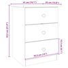 vidaXL Nattbord ALTA hvit 41x35x55,5 cm heltre furu