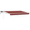vidaXL Manuell utvidbar markise med LED-lamper 3,5 x 2 m