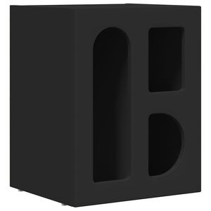 vidaXL Nattbord Svart 40 x 35 x 50 cm Konstruert tre