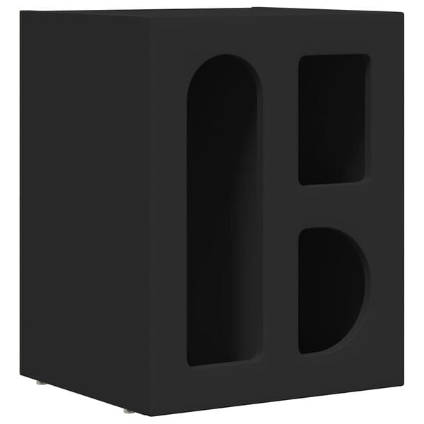 vidaXL Nattbord Svart 40 x 35 x 50 cm Konstruert tre