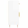 vidaXL Skjenk høyglans hvit 69,5x34x90 cm konstruert tre
