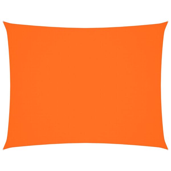 vidaXL Solseil oxfordstoff rektangulær 4x6 m oransje