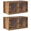 vidaXL Vegghotell 2 stk. 68 x 37 x 35 cm Konstruert tre Gamle tre