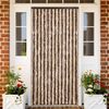 vidaXL Insektgardin beige og lysebrun 118x220 cm chenille