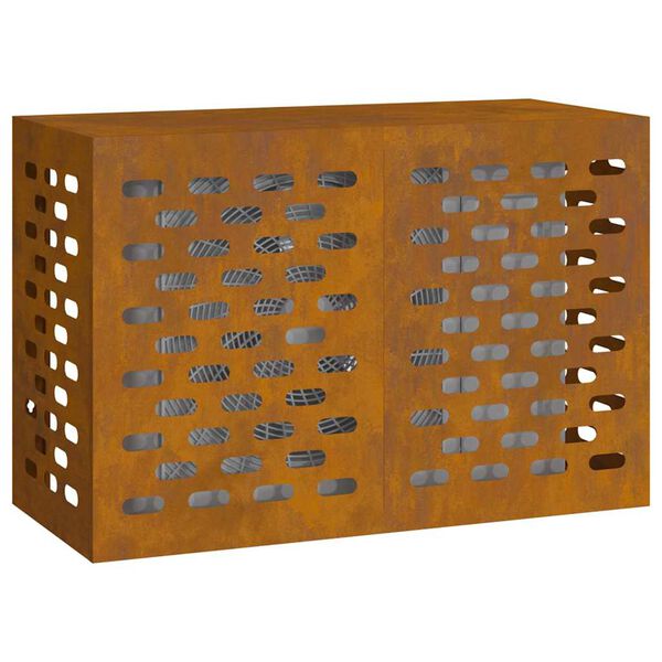 vidaXL Deksel til klimaanlegg Rusten 90 x 40 x 60 cm Cortenst&aring;l