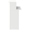 vidaXL Resepsjonsdisk hvit 100x50x103,5 cm konstruert tre