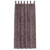 vidaXL Fl&oslash;yel Gardiner med gardiner 2 pcs Brun 225 x 140 cm Fl&oslash;yel