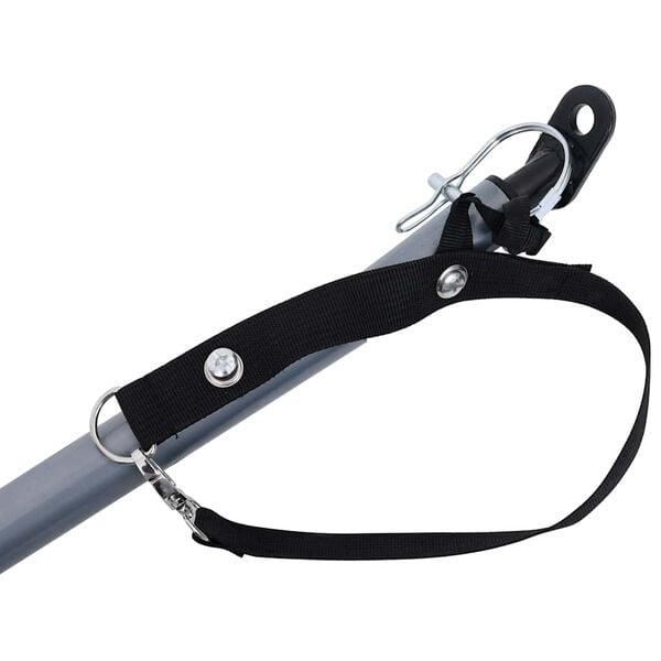 vidaXL Sykkeltilhenger gr&aring; og oransje 65 kg